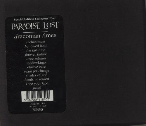 Paradise Lost Draconian Times - Special Edition UK CD album (CDLP
